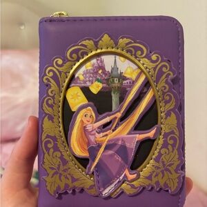 Loungefly Purple and Gold Rapunzel Wallet